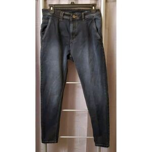 Max Eco Jeans Mens W38 L26 Black Straight Denim‎ "Carrot Fit"